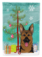 Load image into Gallery viewer, Christmas Tree and German Shepherd Flag Canvas House Size BB1583CHF