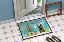 Load image into Gallery viewer, Christmas Tree and German Shepherd Doormat - 24x36 Decorative Floor Mat – Indoor/Outdoor Rug with Artistic Flair BB1583JMAT
