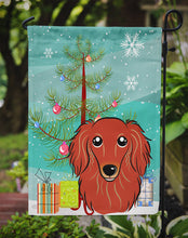 Load image into Gallery viewer, Christmas Tree and Longhair Red Dachshund Garden Flag – Decorative Outdoor Yard Flag BB1586GF