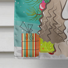 Load image into Gallery viewer, Christmas Tree and Cocker Spaniel Flag Canvas House Size BB1588CHF