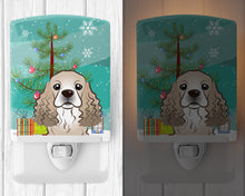 Load image into Gallery viewer, Christmas Tree and Cocker Spaniel Ceramic Night Light BB1588CNL