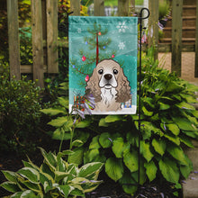 Load image into Gallery viewer, Christmas Tree and Cocker Spaniel Garden Flag – Decorative Outdoor Yard Flag BB1588GF