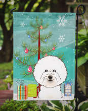Load image into Gallery viewer, Christmas Tree and Bichon Frise Garden Flag – Decorative Outdoor Yard Flag BB1589GF