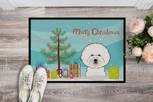 Load image into Gallery viewer, Christmas Tree and Bichon Frise Doormat - 24x36 Decorative Floor Mat – Indoor/Outdoor Rug with Artistic Flair BB1589JMAT