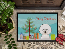 Load image into Gallery viewer, Christmas Tree and Bichon Frise Doormat - 24x36 Decorative Floor Mat – Indoor/Outdoor Rug with Artistic Flair BB1589JMAT