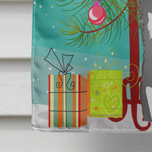Load image into Gallery viewer, Christmas Tree and Alaskan Malamute Flag Canvas House Size BB1590CHF
