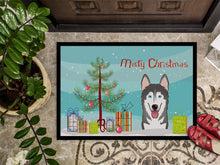 Load image into Gallery viewer, Christmas Tree and Alaskan Malamute Doormat - 24x36 Decorative Floor Mat – Indoor/Outdoor Rug with Artistic Flair BB1590JMAT
