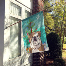 Load image into Gallery viewer, Christmas Tree and English Bulldog  Flag Canvas House Size BB1591CHF