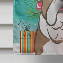 Load image into Gallery viewer, Christmas Tree and English Bulldog  Flag Canvas House Size BB1591CHF