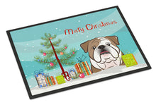 Load image into Gallery viewer, Christmas Tree and English Bulldog  Doormat - 24x36 Decorative Floor Mat – Indoor/Outdoor Rug with Artistic Flair BB1591JMAT