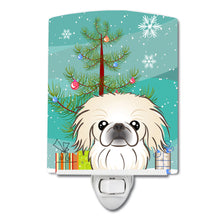 Load image into Gallery viewer, Christmas Tree and Pekingese Ceramic Night Light BB1593CNL