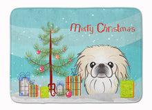 Load image into Gallery viewer, Christmas Tree and Pekingese Machine Washable Memory Foam Mat BB1593RUG
