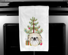 Load image into Gallery viewer, Christmas Tree and Pekingese Kitchen Towels – Set of 2 - Decorative &amp; Absorbent Cotton | BB1593WTKT