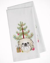 Load image into Gallery viewer, Christmas Tree and Pekingese Kitchen Towels – Set of 2 - Decorative &amp; Absorbent Cotton | BB1593WTKT