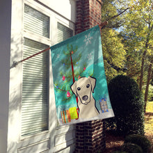 Load image into Gallery viewer, Christmas Tree and Yellow Labrador Flag Canvas House Size BB1594CHF