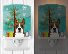 Load image into Gallery viewer, Christmas Tree and Boxer Ceramic Night Light BB1595CNL