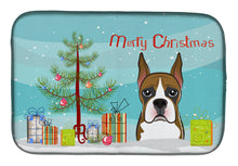 Load image into Gallery viewer, Christmas Tree and Boxer Dish Drying Mat – Absorbent, Artistic Kitchen Essentials BB1595DDM