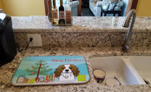 Load image into Gallery viewer, Christmas Tree and Cavalier Spaniel Dish Drying Mat – Absorbent, Artistic Kitchen Essentials BB1596DDM