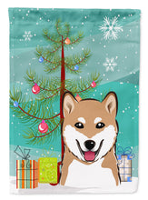 Load image into Gallery viewer, Christmas Tree and Shiba Inu Garden Flag – Decorative Outdoor Yard Flag BB1597GF