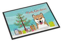 Load image into Gallery viewer, Christmas Tree and Shiba Inu Doormat - 24x36 Decorative Floor Mat – Indoor/Outdoor Rug with Artistic Flair BB1597JMAT