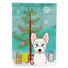 Load image into Gallery viewer, Christmas Tree and Westie Flag Canvas House Size BB1598CHF