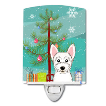 Load image into Gallery viewer, Christmas Tree and Westie Ceramic Night Light BB1598CNL