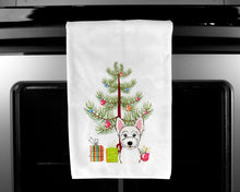 Load image into Gallery viewer, Christmas Tree and Westie Kitchen Towels – Set of 2 - Decorative &amp; Absorbent Cotton | BB1598WTKT