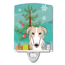 Load image into Gallery viewer, Christmas Tree and Borzoi Ceramic Night Light BB1600CNL