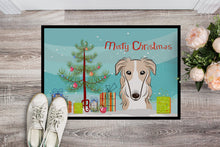 Load image into Gallery viewer, Christmas Tree and Borzoi Doormat - 24x36 Decorative Floor Mat – Indoor/Outdoor Rug with Artistic Flair BB1600JMAT