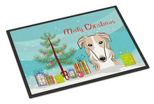 Load image into Gallery viewer, Christmas Tree and Borzoi Doormat - 24x36 Decorative Floor Mat – Indoor/Outdoor Rug with Artistic Flair BB1600JMAT
