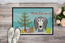 Load image into Gallery viewer, Christmas Tree and Saluki Doormat - 24x36 Decorative Floor Mat – Indoor/Outdoor Rug with Artistic Flair BB1601JMAT