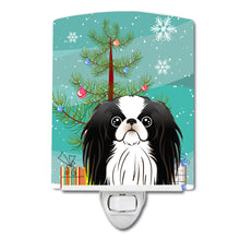 Load image into Gallery viewer, Christmas Tree and Japanese Chin Ceramic Night Light BB1602CNL