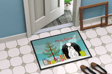 Load image into Gallery viewer, Christmas Tree and Japanese Chin Doormat - 24x36 Decorative Floor Mat – Indoor/Outdoor Rug with Artistic Flair BB1602JMAT