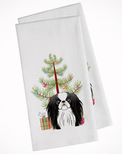 Load image into Gallery viewer, Christmas Tree and Japanese Chin Kitchen Towels – Set of 2 - Decorative &amp; Absorbent Cotton | BB1602WTKT