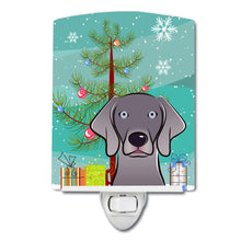 Load image into Gallery viewer, Christmas Tree and Weimaraner Ceramic Night Light BB1603CNL