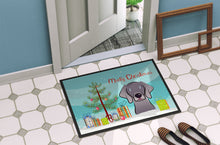Load image into Gallery viewer, Christmas Tree and Weimaraner Doormat - 24x36 Decorative Floor Mat – Indoor/Outdoor Rug with Artistic Flair BB1603JMAT