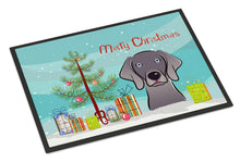 Load image into Gallery viewer, Christmas Tree and Weimaraner Doormat - 24x36 Decorative Floor Mat – Indoor/Outdoor Rug with Artistic Flair BB1603JMAT