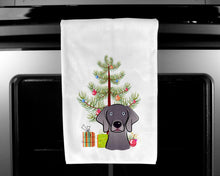 Load image into Gallery viewer, Christmas Tree and Weimaraner Kitchen Towels – Set of 2 - Decorative &amp; Absorbent Cotton | BB1603WTKT