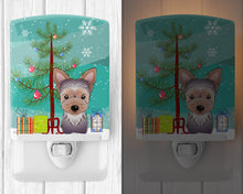 Load image into Gallery viewer, Christmas Tree and Yorkie Puppy Ceramic Night Light BB1604CNL