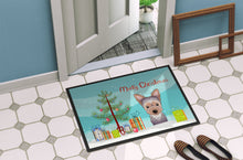 Load image into Gallery viewer, Christmas Tree and Yorkie Puppy Doormat - 24x36 Decorative Floor Mat – Indoor/Outdoor Rug with Artistic Flair BB1604JMAT