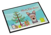 Load image into Gallery viewer, Christmas Tree and Yorkie Puppy Doormat - 24x36 Decorative Floor Mat – Indoor/Outdoor Rug with Artistic Flair BB1604JMAT