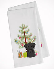 Load image into Gallery viewer, Christmas Tree and Black Labrador Kitchen Towels – Set of 2 - Decorative &amp; Absorbent Cotton | BB1607WTKT