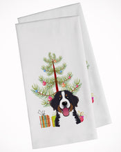 Load image into Gallery viewer, Christmas Tree and Bernese Mountain Dog Kitchen Towels – Set of 2 - Decorative &amp; Absorbent Cotton | BB1609WTKT