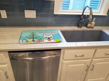Load image into Gallery viewer, Christmas Tree and French Bulldog Dish Drying Mat – Absorbent, Artistic Kitchen Essentials BB1610DDM