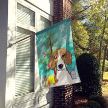 Load image into Gallery viewer, Christmas Tree and Beagle Flag Canvas House Size BB1611CHF