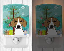 Load image into Gallery viewer, Christmas Tree and Beagle Ceramic Night Light BB1611CNL