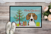Load image into Gallery viewer, Christmas Tree and Beagle Doormat - 24x36 Decorative Floor Mat – Indoor/Outdoor Rug with Artistic Flair BB1611JMAT