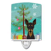 Load image into Gallery viewer, Christmas Tree and Min Pin Ceramic Night Light BB1612CNL