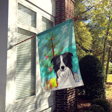 Load image into Gallery viewer, Christmas Tree and Border Collie Flag Canvas House Size BB1613CHF