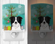 Load image into Gallery viewer, Christmas Tree and Border Collie Ceramic Night Light BB1613CNL